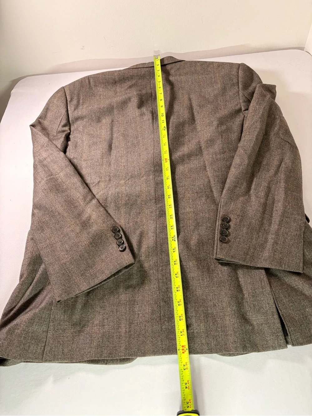 Brooks Brothers Brown Plaid Wool Sport Coat